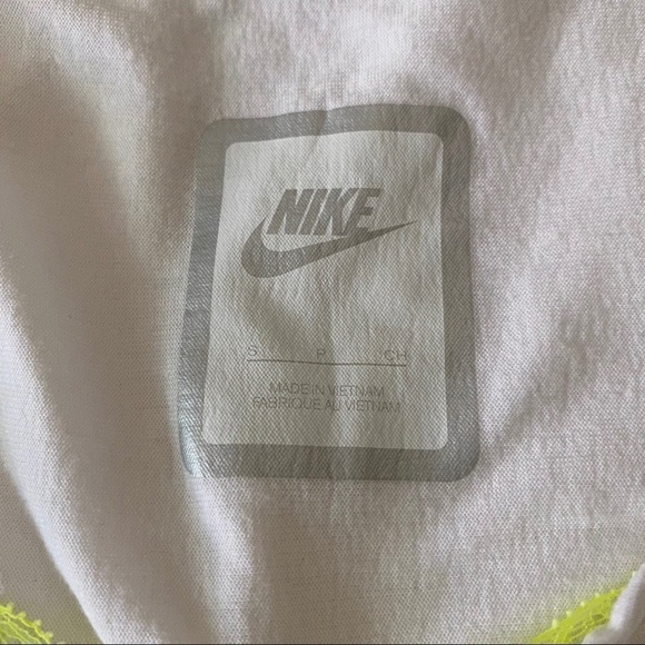 SACAI x NIKE sz S Tank Top White Volt Lace NIKELAB - Picture 10 of 14